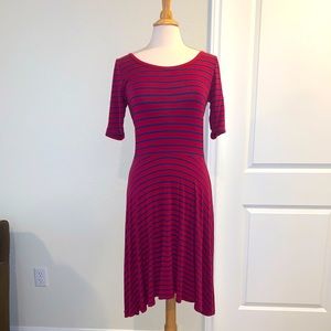 LulaRoe Striped Nicole Dress Size M
